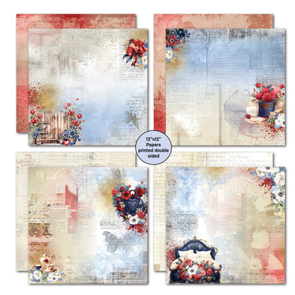 Collection de scrapbooking 3Quarter Designs Love You 30x30 cm