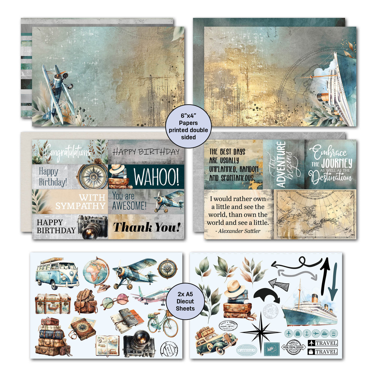 Pack de cartes 3Quarter Designs Adventures Return 6x4