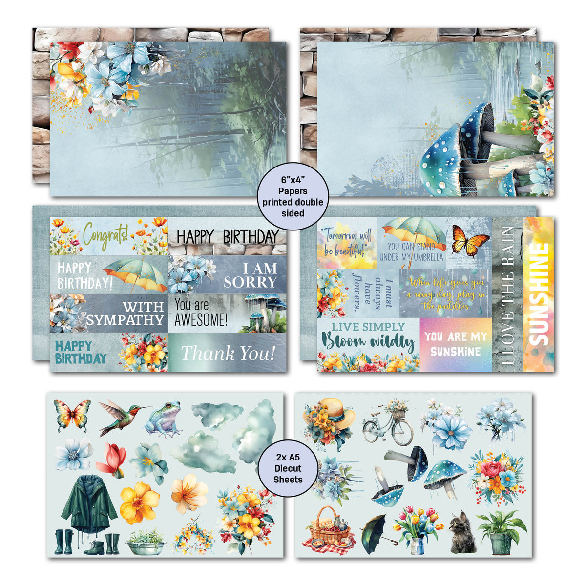 Paquet de cartes 3Quarter Designs Tomorrow's Rainbow 6x4