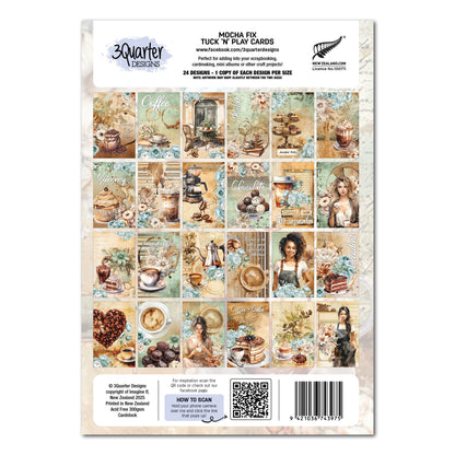 3Quarter Designs Mocha Fix - Cartes à jouer à glisser