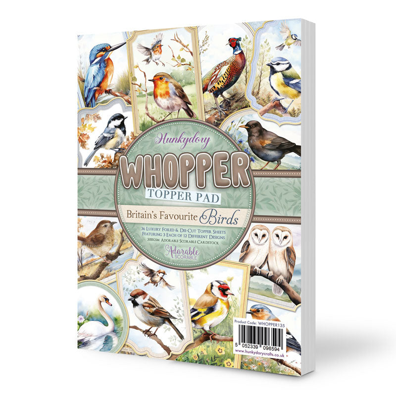 Protège-matelas Whopper Topper - Les oiseaux préférés de la Grande-Bretagne