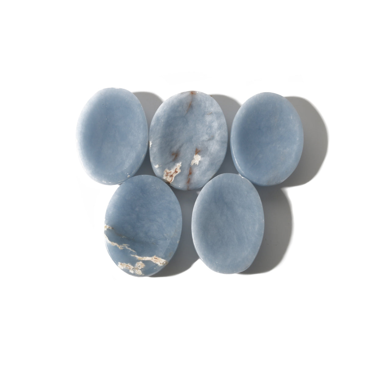Angelite Worry Stone - Pack of 5