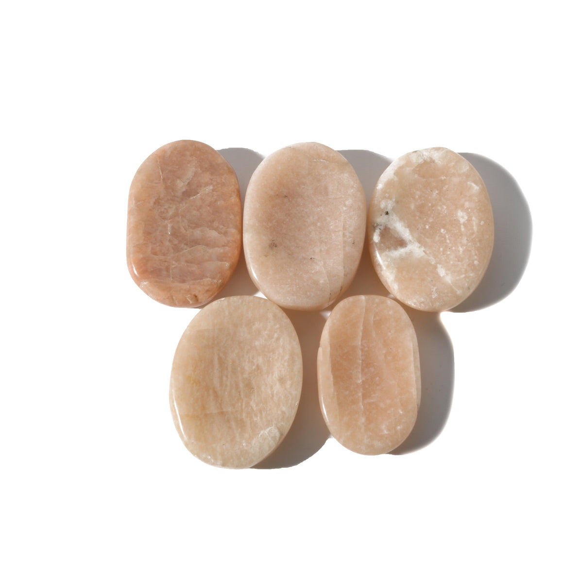 Cream Moonstone Worry Stone - Pack of 5