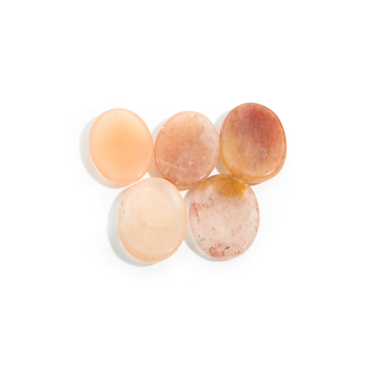 Peach Aventurine Worry Stone - 5 Pack