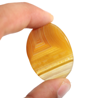 Yellow Onyx Worry Stone - 5 Pack