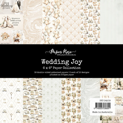 Collection de papiers 6x6 Bonheur de mariage 34209