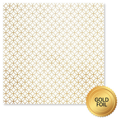 Wedding Joy Foil Gold 12x12 Paper Collection 34509
