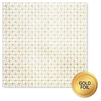 Wedding Joy Foil Gold 12x12 Paper Collection 34509
