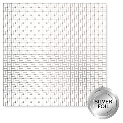 Wedding Joy Foil Silver 12x12 Paper Collection 34533