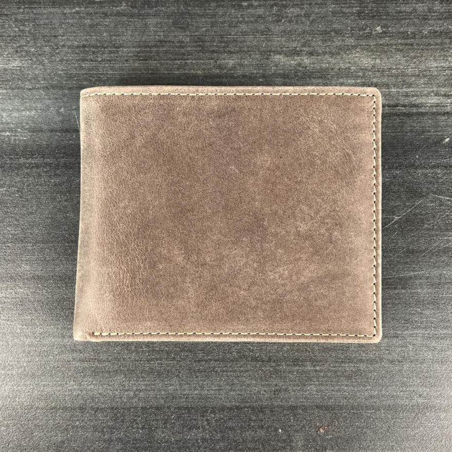 JBG International Men's Card Flip Up Bifold Leather RFID Wallet