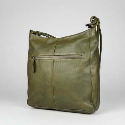 MET Women's Leather Crossbody Bag with Knotted Strap