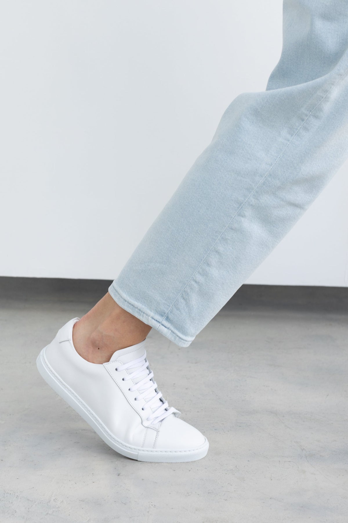 White Calfskin Città Sneaker