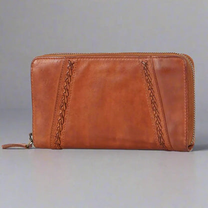 Portefeuille zippé pour femme