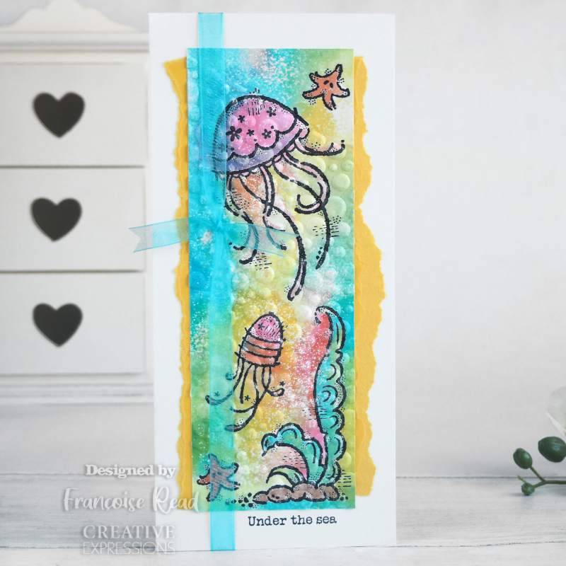 Tampon Woodware Clear Singles Sous la mer 10 x 15 cm