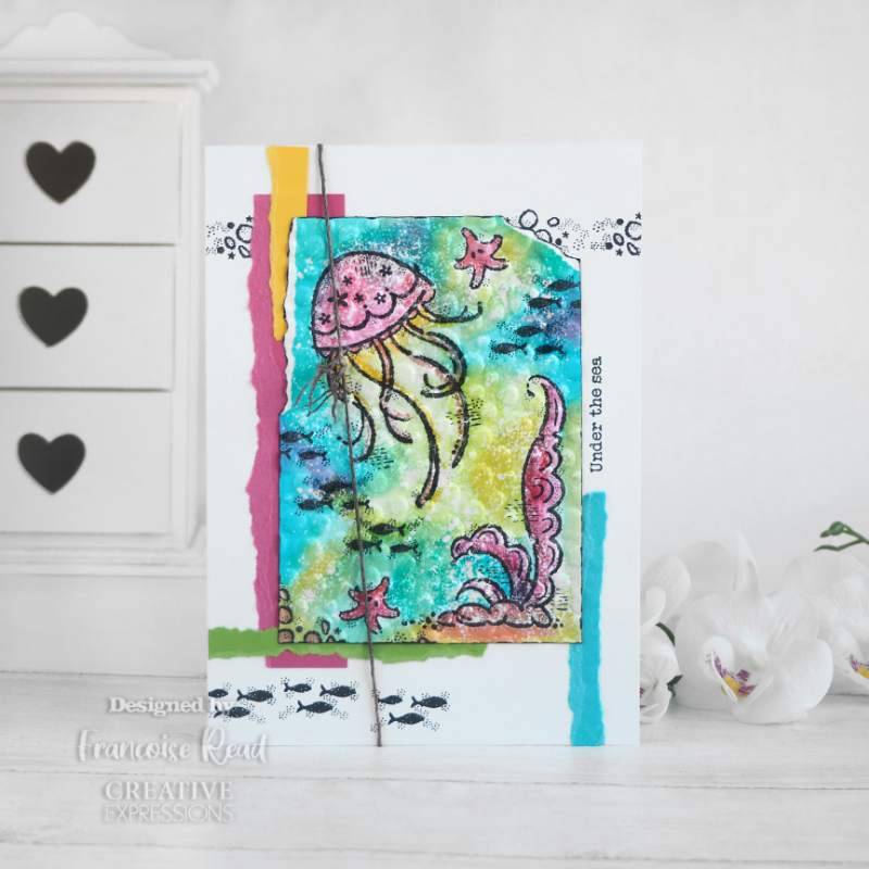 Tampon Woodware Clear Singles Sous la mer 10 x 15 cm