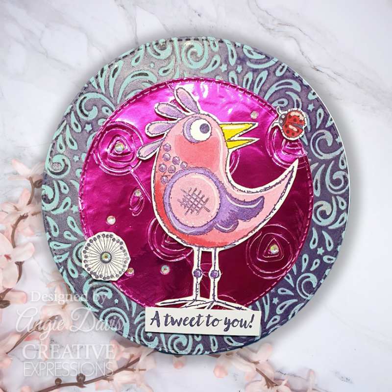 Woodware Clear Singles Bubble Birds Lola, set de tampons 10 x 15 cm