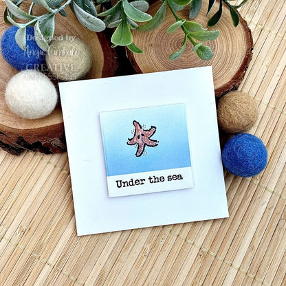 Tampon Woodware Clear Singles Sous la mer 10 x 15 cm