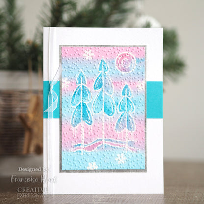 Tampon Woodware Clear Singles Hiver Arbres 10 x 15 cm