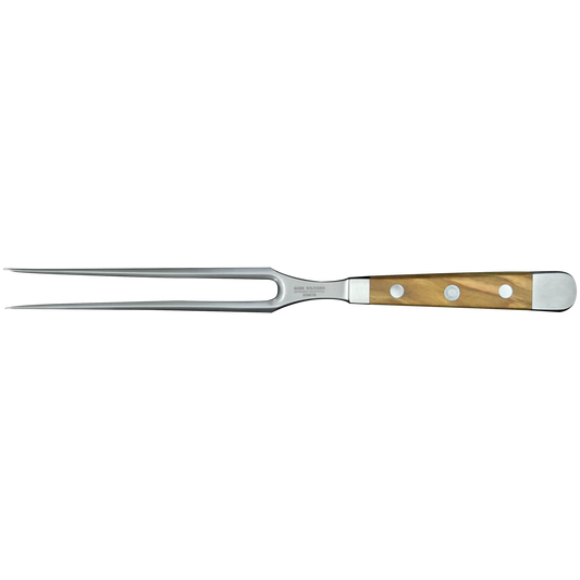 ALPHA OLIVE | Meat Fork 7"  | Forged Steel / Olive wood handle