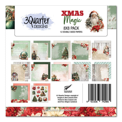 3Quarter Designs Xmas Magic 8x8 Paper Pack