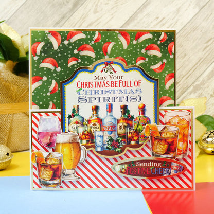 Feuille de dessus de crackers de Noël - Esprit de Noël
