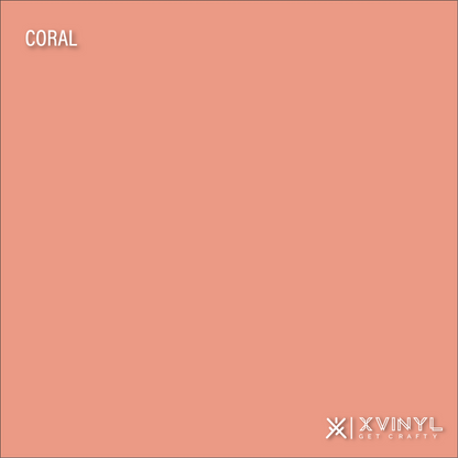 Xvinyl Heat Transfer Vinyl (HTV) PU - Applies to Cotton, Poly Blends, Polyester, Leather (20+ colors)
