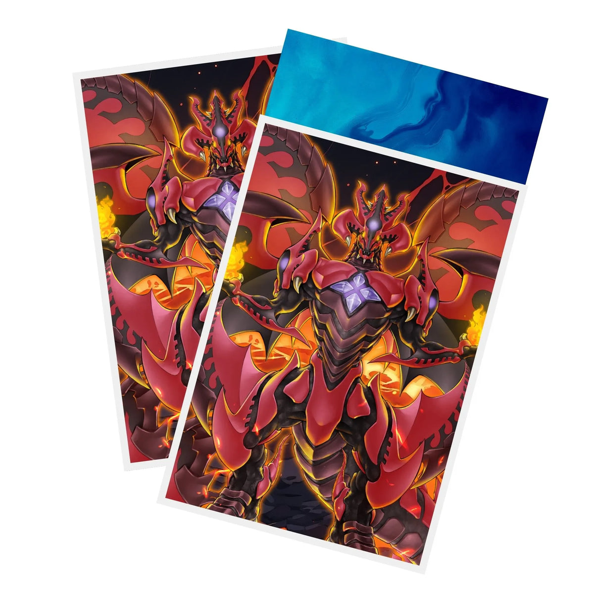 Red Supernova Dragon Card Sleeves