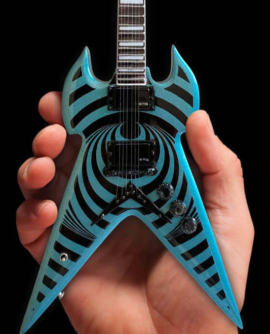 Zakk Wylde WARHAMMER Pelham Blue Vertigo Mini Guitar Replica Collectible