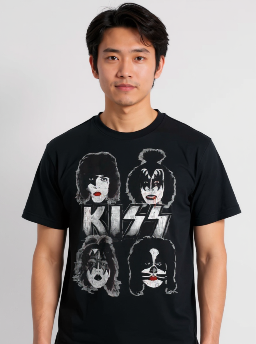 T-shirt noir KISS Dynasty Couverture