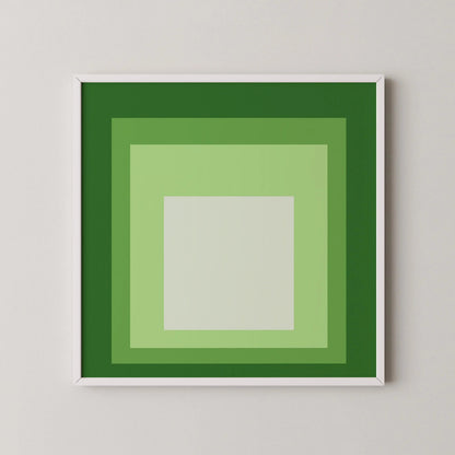 Impression Giclée inspirée de l'œuvre « Hommage au carré » de Josef Albers : Art Moderne du Milieu du XXe Siècle