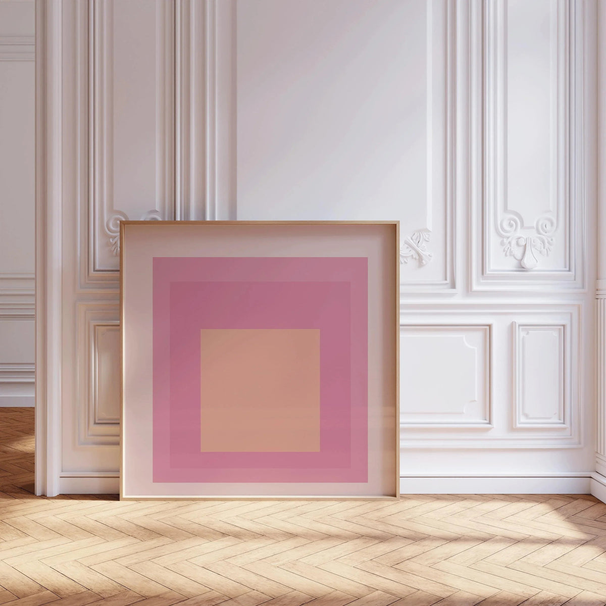 Impression giclée « Patricia » inspirée de Josef Albers : Hommage au carré (1x1) du milieu du siècle moderne