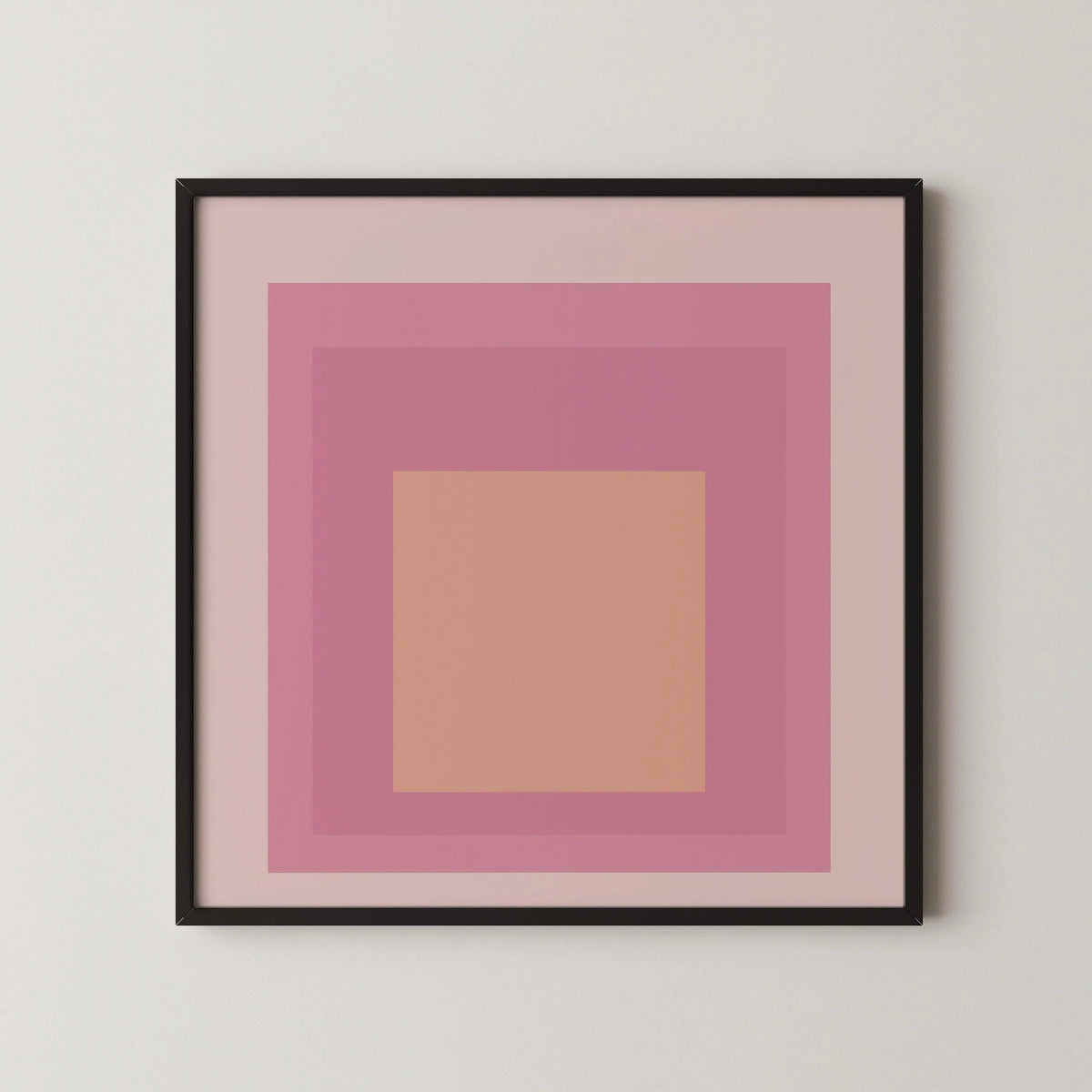 Impression giclée « Patricia » inspirée de Josef Albers : Hommage au carré (1x1) du milieu du siècle moderne
