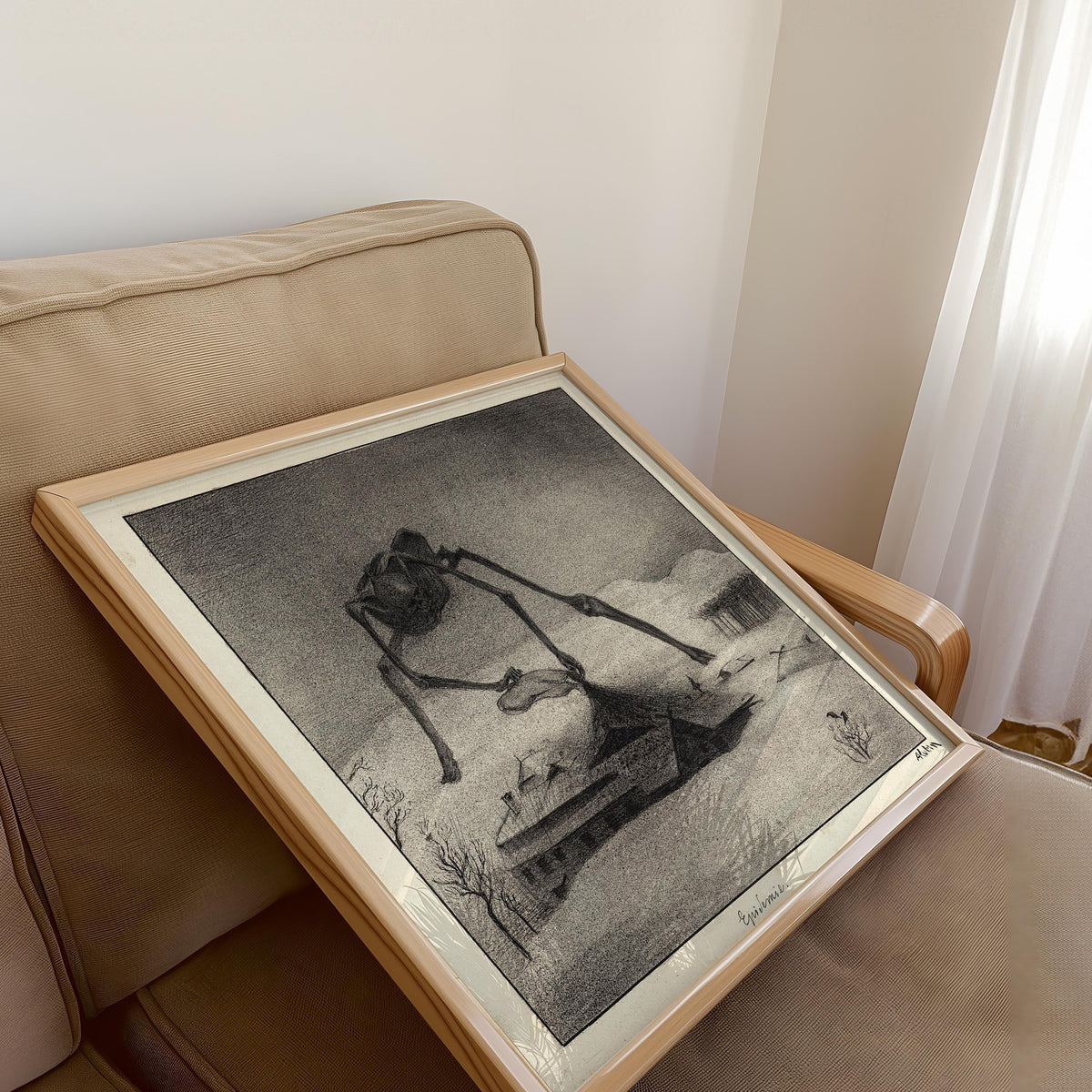 Alfred Kubin - The Plague | Famous Surreal Symbolist Monochrome Sketch Art (available handframed or unframed) 1x1
