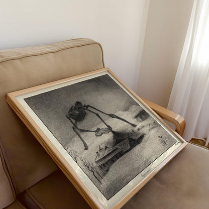 Alfred Kubin - The Plague | Famous Surreal Symbolist Monochrome Sketch Art (available handframed or unframed) 1x1