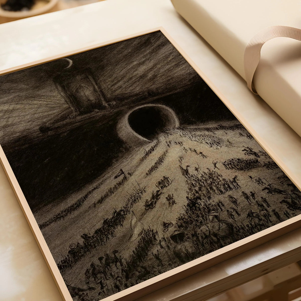 Alfred Kubin 'The Way to Hell' Print: Vintage Symbolist Sketch Art