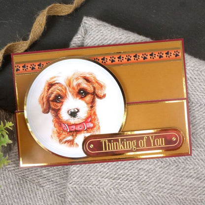Feuille de dessus de carte Années de chien