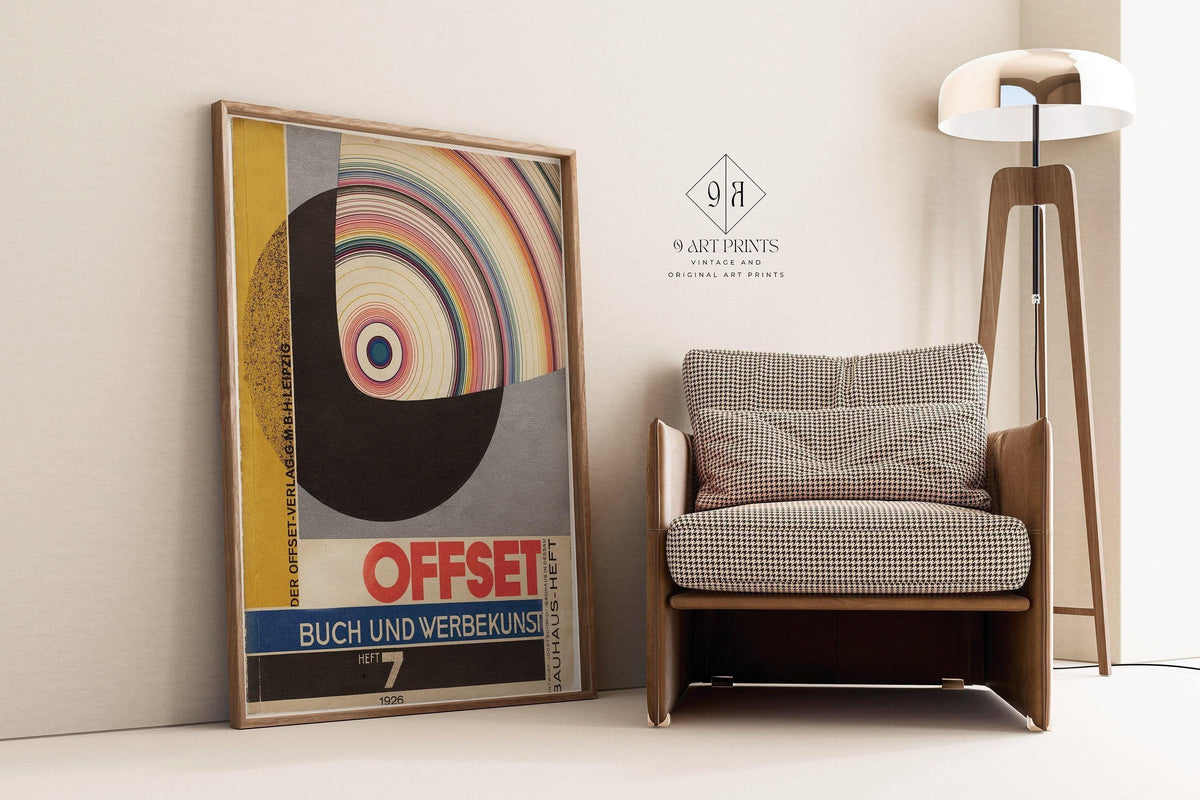Bauhaus Magazine Cover Art Print: Joost Schmidt Mid-Century Modern