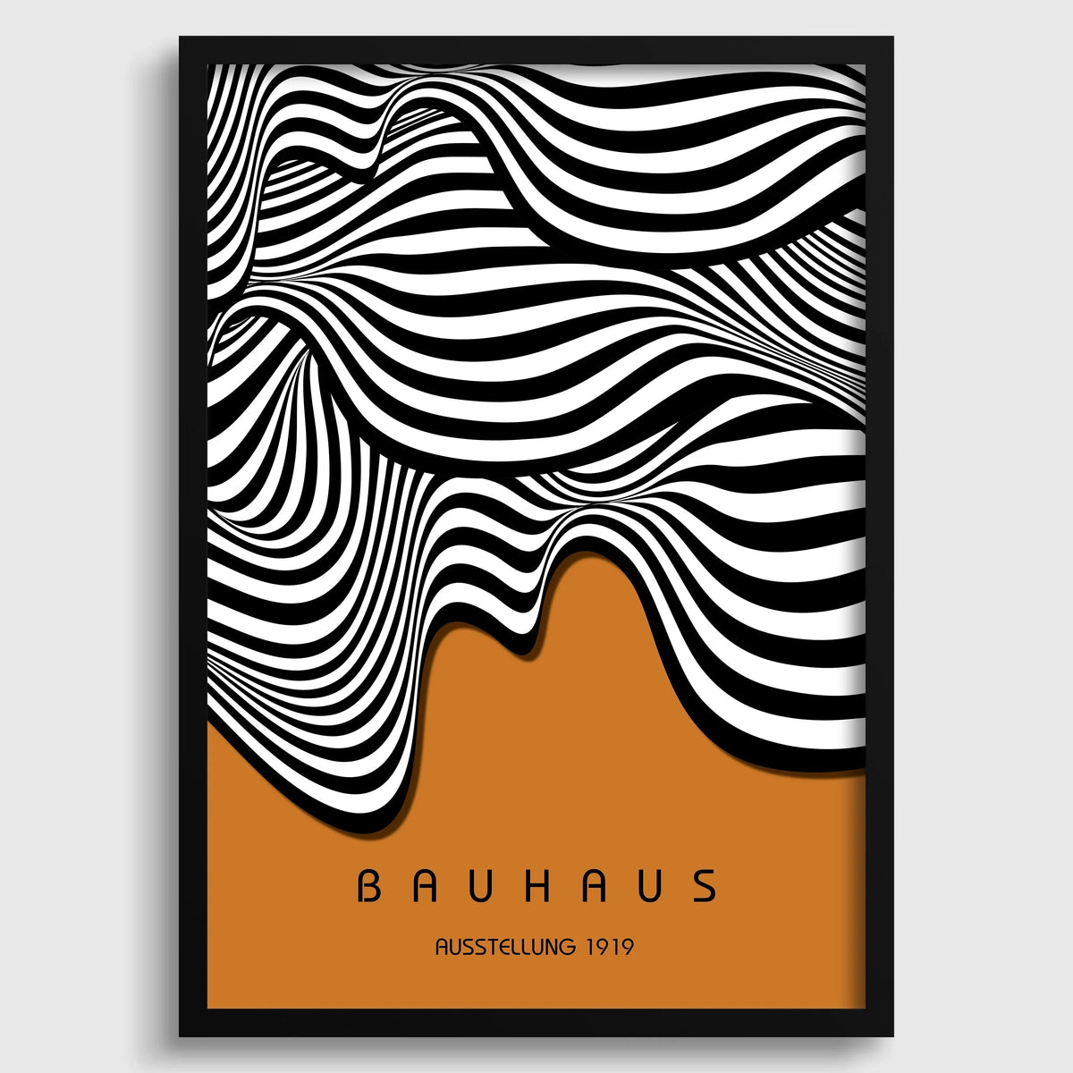 Bauhaus Waves Art Print: Mid-Century Modern Home Decor (Available Framed)