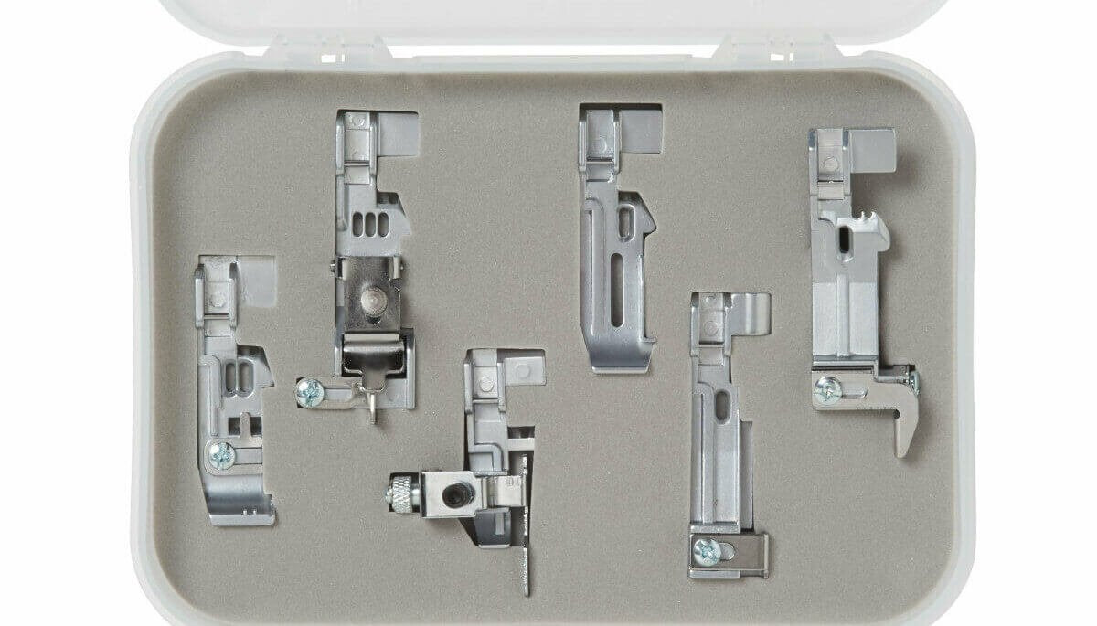 Jeu de pieds presseurs Bernette Serger 7 pièces compatible avec B44 B48 B64 B68