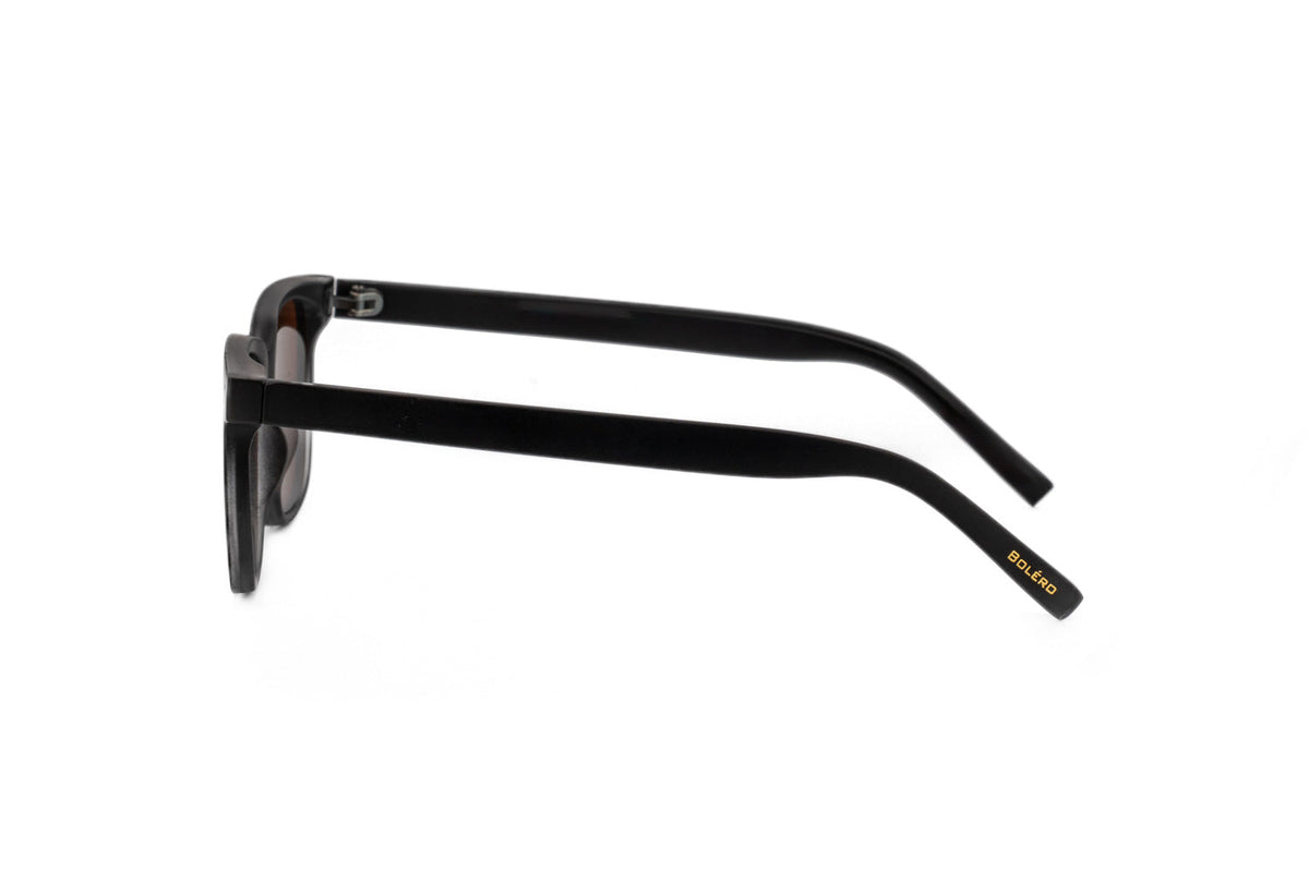 Boléro Vale — Black Classic Square Sunglasses