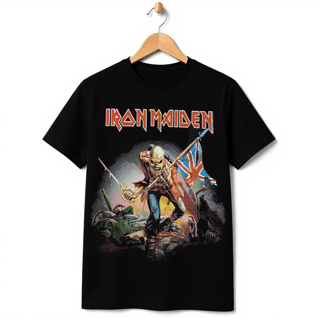 Iron Maiden - T-shirt noir The Trooper