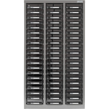 Meuble de rangement KPC-300, acier galvanisé, 60 tiroirs, 21-3/10" x 10-2/5" x 36-9/10", gris