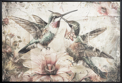 Décoration murale Oiseaux Animal Illustration Vintage Wallart 10