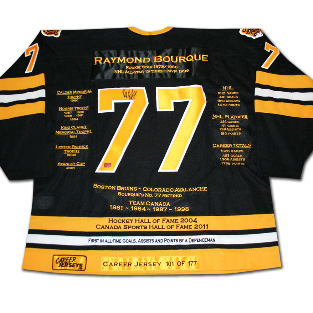 Ray Bourque Autographed Career Jersey