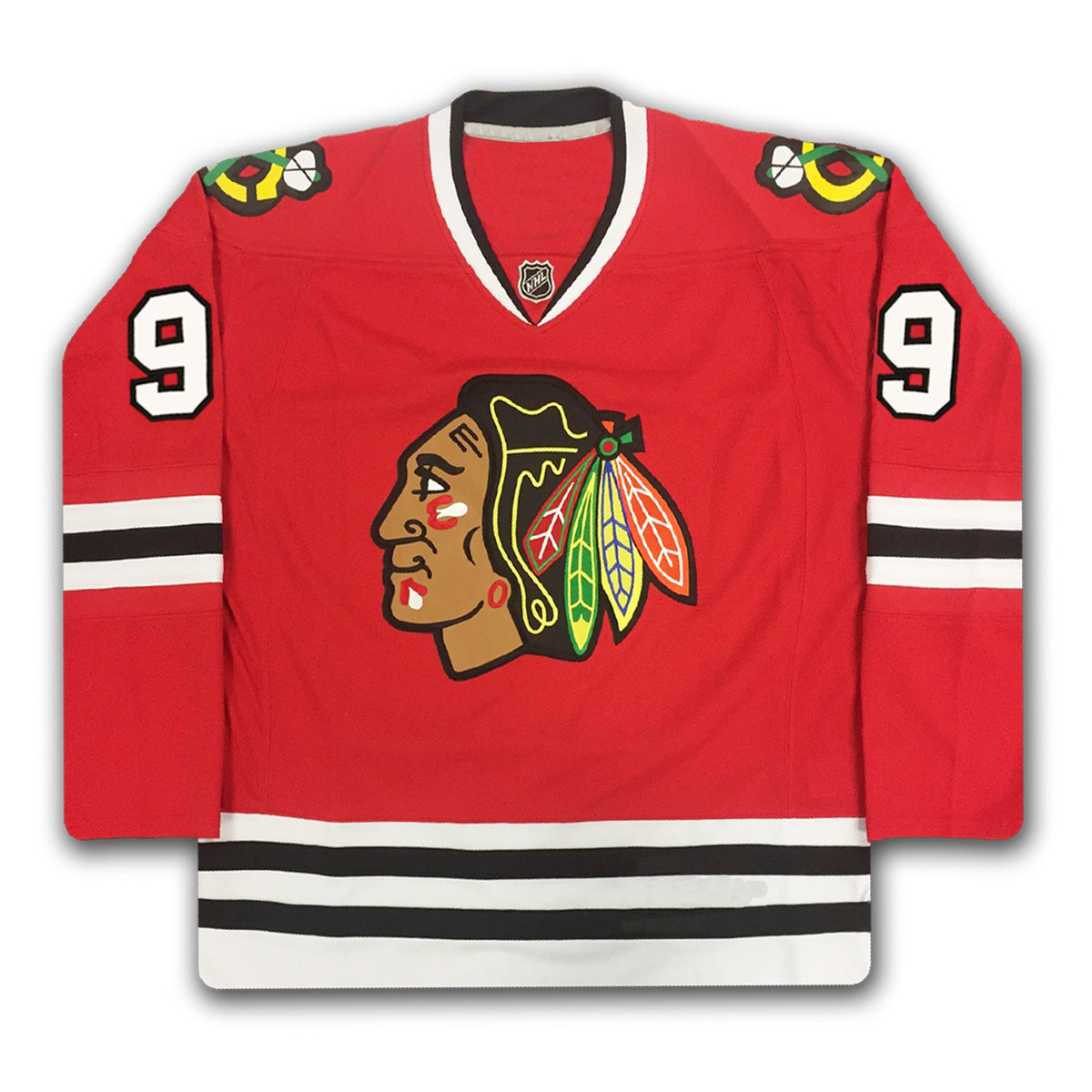 MAILLOT DE CARRIÈRE ROUGE BOBBY HULL #9 SUR 399 - AUTOGRAPHIÉ - CHICAGO BLACKHAWKS