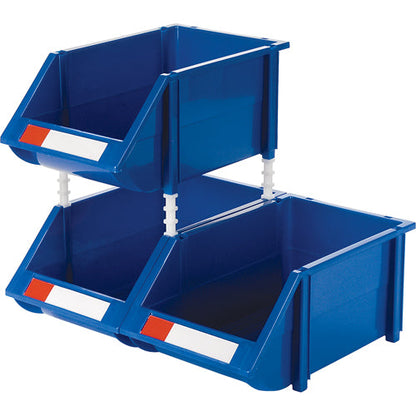 Stack & Hang Bin, 8-3/16" W x 6-3/16" H x 14" D, Blue
