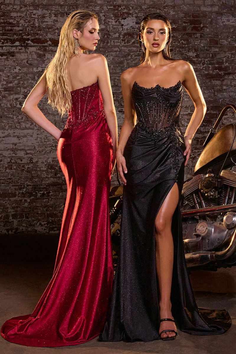 Corset baleiné structuré avec détail froncé aux hanches