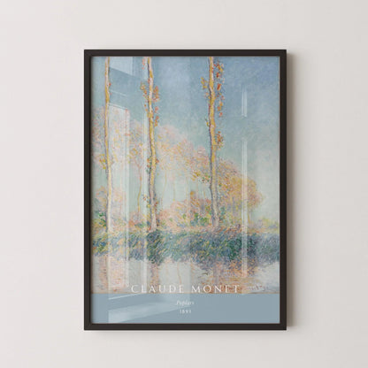 Claude Monet - Poplars | Famous Art (available handframed or unframed)