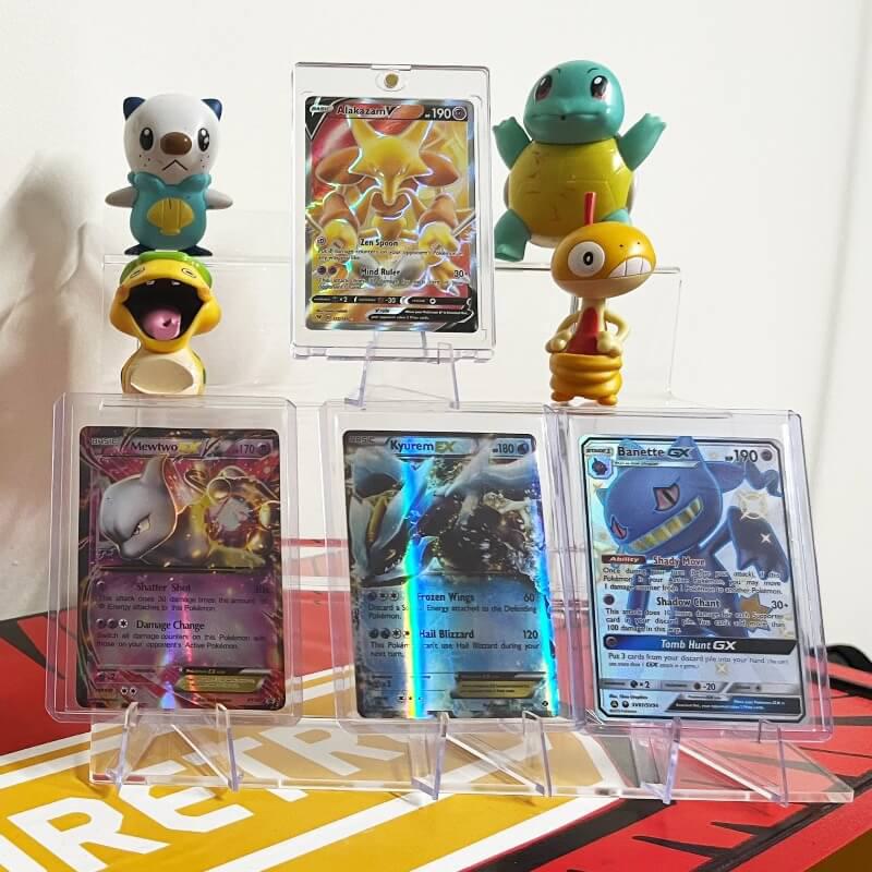Support de présentation de cartes EVORETRO - Support de cartes de jeu transparent et durable 35-260PT