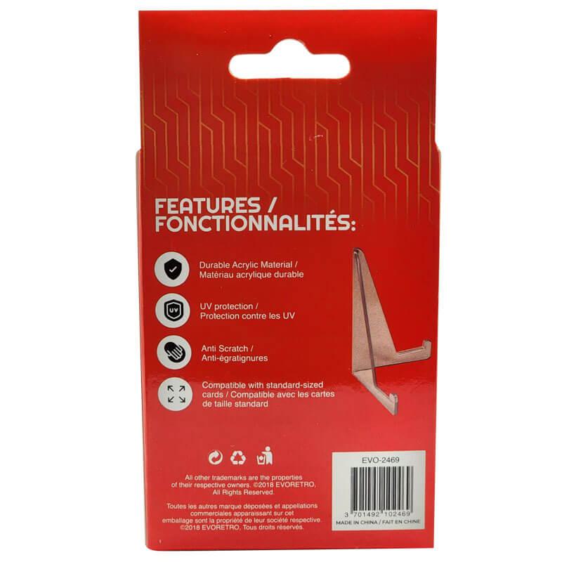 Support de présentation de cartes EVORETRO - Support de cartes de jeu transparent et durable 35-260PT